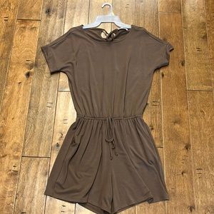Brown T-Shirt Romper